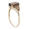 9ct Yellow Gold Smoky Quartz Ring