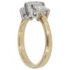 18ct Yellow Gold 1.75ct Princess Cut Diamond Trilogy Ring