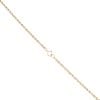 9ct Yellow Gold Flower Tassel Pendant And Rope Chain 16"