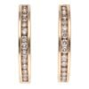 9ct Yellow Gold 0.30ct Brilliant Cut Diamond Hoop Earrings