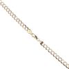 9ct Yellow And White Gold Patterned Curb Chain 16"