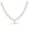 9ct Yellow Gold Fancy T-Bar Chain 20"