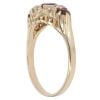 9ct Yellow Gold Cubic Zirconia and Garnet Dress Ring