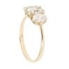 9ct Yellow Gold Three Stone Cubic Zirconia Ring