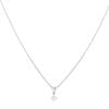18ct White Gold 0.33ct Brilliant Cut Diamond Solitaire Pendant And Chain 16"
