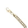 14ct Yellow Gold Double Curb Bracelet 8"