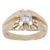 9ct Yellow Gold Cubic Zirconia Signet Ring