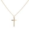9ct Yellow Gold Cross Pendant And Chain 16"