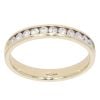 9ct Yellow Gold 0.33ct Brilliant Cut Diamond Half Eternity Ring