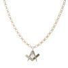 9ct Yellow Gold Masonic Pendant And Chain 20"