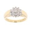 18ct Yellow Gold 0.50ct Brilliant Cut Diamond Cluster Ring