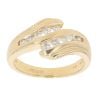 18ct Yellow Gold 0.30ct Brilliant Cut Diamond Wave Ring