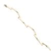 9ct Yellow Gold Alternating Bar Links Bracelet 7"