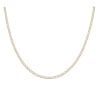 9ct Yellow and White Gold Diamond Cut Anchor Chain 18"