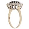 9ct Yellow Gold Cubic Zirconia and Sapphire Cluster Ring