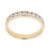 18ct Yellow Gold 0.50ct Brilliant Cut Diamond Half Eternity Ring
