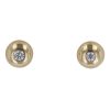 14ct Yellow Gold Cubic Zirconia Single Stone Stud Earrings