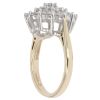 9ct Yellow Gold Cubic Zirconia Cluster Ring