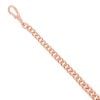 9ct Rose Gold Graduating Albert Bracelet 8"