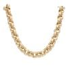 9ct Yellow Gold Patterned And Plain Belcher Chain 26"