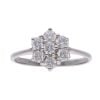 18ct White Gold 0.60ct Diamond Cluster Ring