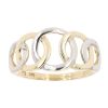 9ct Yellow and White Gold Entwinned Circles Ring