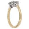 18ct Yellow Gold 0.50ct Brilliant Cut Diamond Trilogy Ring