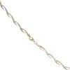 9ct Yellow and White Gold Fancy Chain 16"