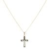 Children's 14ct Yellow And White Gold Crucifix Pendant And Chain 16"