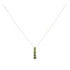 9ct Yellow Gold Diopside Stone Set Chain 18"