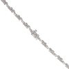 9ct White Gold 2.50ct Diamond Floral Necklet 16"