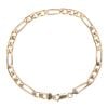 9ct Yellow Gold Figaro Bracelet  8"