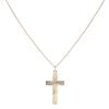 9ct Yellow Gold Cross Pendant and Chain 18"