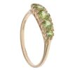 9ct Yellow Gold Peridot Five Stone Ring