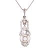 Vintage Old Cut 0.85ct Diamond Pendant and Chain 18"