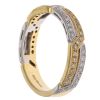 18ct Yellow And White Gold 0.25ct Brilliant Cut Diamond Fancy Ring