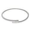 9ct White Gold 0.14ct Diamond Bangle
