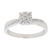9ct White Gold 0.20ct Diamond Cluster Ring