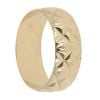 18ct Yellow Gold Patterned Wedding Band 6.8mm