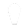 Sterling Silver Personalised Bar Engraved Necklace