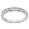 18ct White Gold 0.45ct Princess Cut Diamond Half Eternity Ring