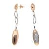 Chimento 18ct White and Rose Gold 1.00ct Diamond Drop Earrings