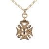 9ct Yellow Gold Masonic Pendant And Chain 24"