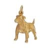 9ct Yellow Gold Staff Dog Pendant