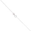 9ct White Gold 0.50ct Lab Grown Princess Cut Diamond Solitaire Pendant and Chain 18"