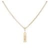 9ct Yellow Gold Ingot Pendant And Chain 18"