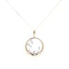 9ct Yellow And White Gold 0.02ct Diamond Vine Pendant And Chain 18"