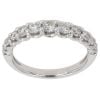 Platinum 0.70ct Brilliant Cut Diamond Half Eternity Ring