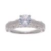 Silver Cubic Zirconia Solitaire Ring by Icesia