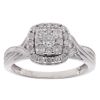 9ct White Gold 0.45ct Brilliant Cut Diamond Cluster Ring